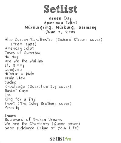 green day setlist fm|green day rock band setlist.